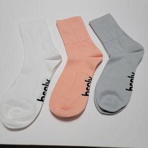 bscly. Mens Organic Cotton Blend Crew Versatile lightweigh Socks 3 Pair  10-11.5
